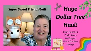 Huge Dollar Tree Haul ~ Amazing New Items Stationary Crafting & Super Sweet Friend Mail ~ Thank You