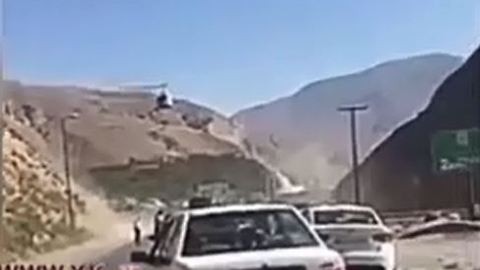 Moments Before Air Ambulance Crash-Landed - Iran