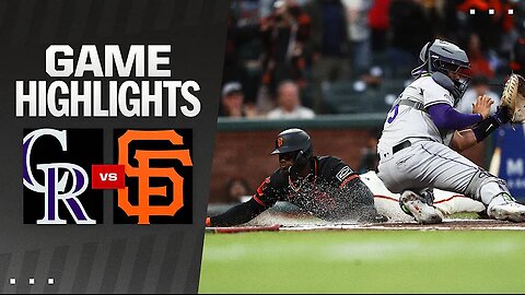 Rockies vs Giants Game 1 Highlights (7/27/24) / MLB Highlights