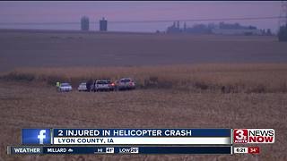 Two injured in helicopter crash