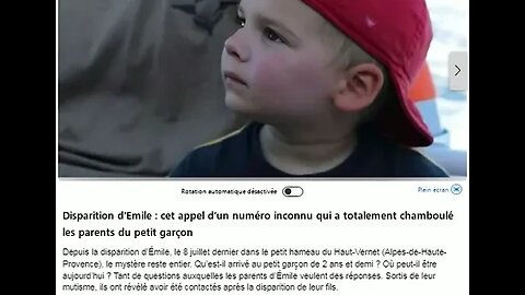 Disparition d'Emile:cet appel d'un numéro inconnu qui a totalement chamboulé les parents du petit...