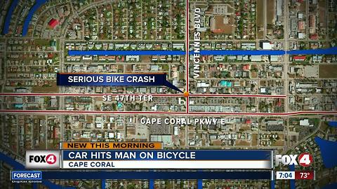 Bicyclist hit by car