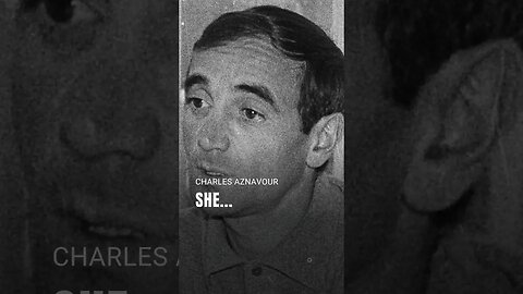 Charles Aznavour • She (lyric video) #Shorts