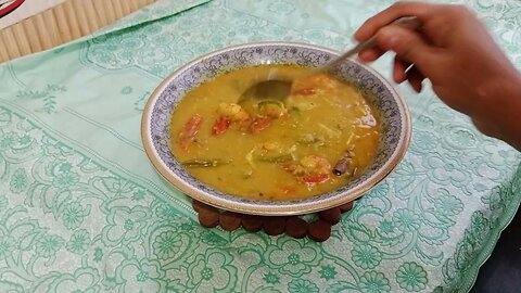 মুসুরির ডাল দিয়ে বাগদা চিংড়ির সহজ রেসিপি || Easy recipe of Bagda Prawns with Musuri Dal