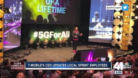 T-Mobile CEO stresses unity at Sprint HQ