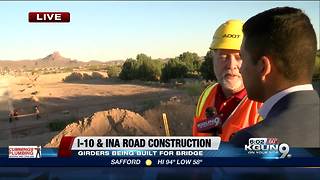 Next step in the process: bridge girders to be built on I-10/Ina Road