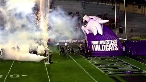 Your Northwestern University Wildcats take the football field