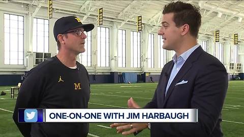 Jim Harbaugh tells WXYZ Michigan will assess QB battle when Speight is healthy