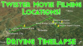 TWISTER MOVIE FILMING LOCATIONS | Driving Timelapse