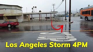 Los Angeles California Hurricane Hilary Storm Update 4PM