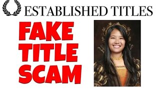Established Titles | Fake Titles of Nobility Scam.
