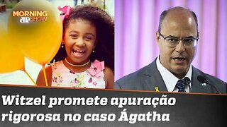 Witzel promete apurar com rigor denúncia de que pm’s tentaram pegar bala que matou Ágatha