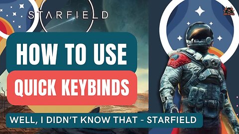 How to Use HotKeys in Starfield to Assign Weapons -Things I didnt Know