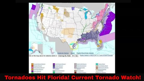 Two Tornadoes Touch Down In Florida! Current Warning!