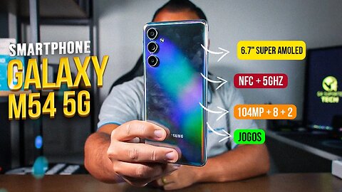 BAIXOU!! GALAXY M54 5G, POTENTE e com uma SUPER BATERIA DE 6000mAh! O Melhor até R$1.799?