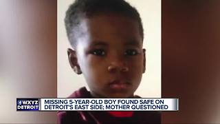 Detroit police locate missing 5-year-old boy on east side