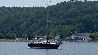 Sailing Across an Unsettled Lake Michigan in June, '23