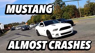 MUSTANG ALMOST CRASHES 😱🤦🏾‍♂️