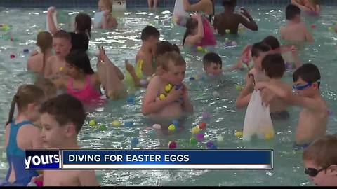 Easter egg swim at the Nampa Rec Center