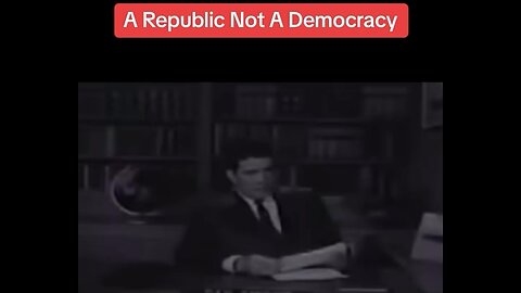 A Constitutional Republic… NOT a Democracy