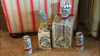 Buddies create "army" from drink cans