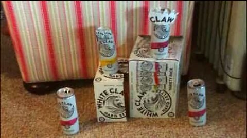 Buddies create "army" from drink cans