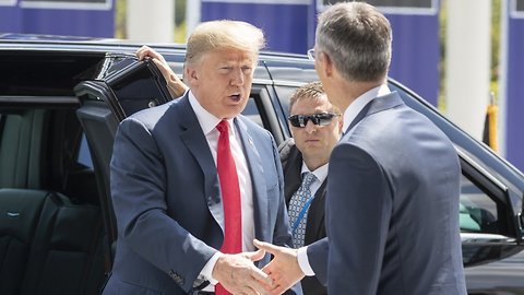 Trump Calls On NATO Countries To Up Defense Spending To 4 Percent