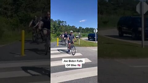 Joe Biden Falls Off Bike (EMBARRASSING)