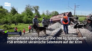 Selbstgebaute Sprengsätze und 200 kg Sprengstoff: FSB entdeckt ukrainische Saboteure auf der Krim