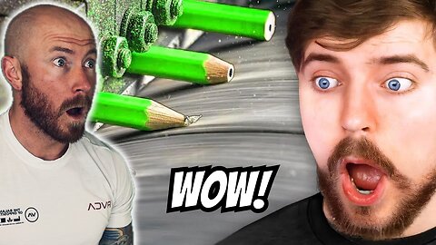 How Long Does A Pencil Last? - Colby Reacts To MrBeast