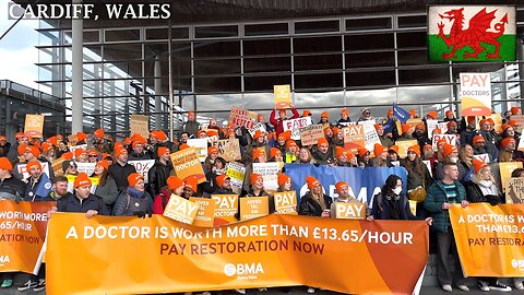 Junior Doctors Pay Demonstration, Cardiff Bay Senedd