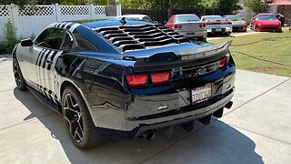 The Most High Gloss PIANO BLACK Wrap Color EVER! | How to Partial Wrap A Camaro