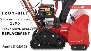 How To Replace Your Track Drive Wheel On A Troy-Bilt Storm Tracker 2890 (Part# 631-05092B)