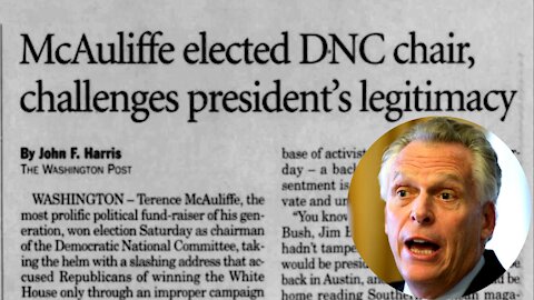 Watch Terry McAuliffe Tell the BIG LIE About Stolen Election