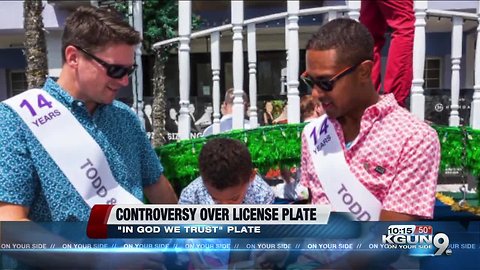 AZ Lawmaker fighting In God We Trust License Plates