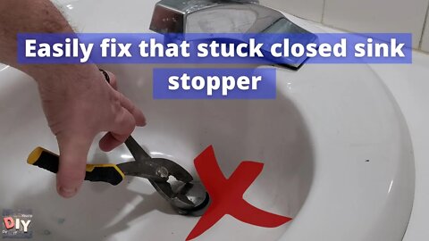 Bathroom sink stopper repair