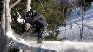 Snowboard: il tente une figure et le regrette vite