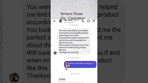 Review from my customer #shorts #review