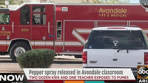 Students at Canyon Breeze Elementary affected by pepper spray