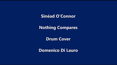 Sinéad O'Connor - Nothing Compares - Drum Cover