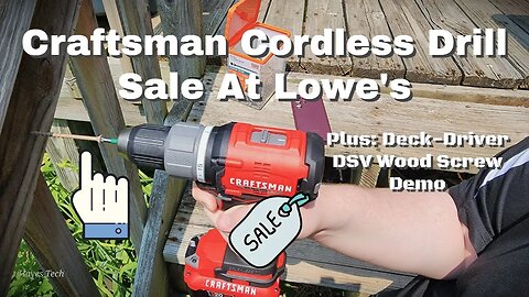 Craftsman 20 Volt Cordless Drill Sale at Lowe's