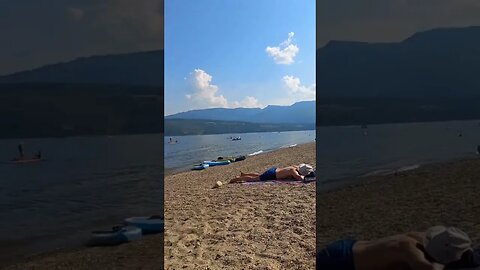 Relaxing at Shuswop Lake #camping #shuswaplake #shorts