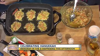 Preparing Latkes