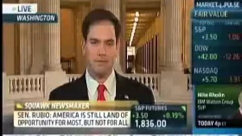 Rubio Continues The Poverty Discussion On CNBC's "Squawk Box"