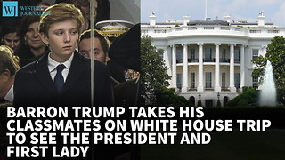 Barron Trump Takes His Classmates On White House Trip To See The President And First Lady