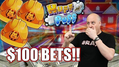 Huff N Puff Hits a Massive Jackpot on $100 High Limit Spins!