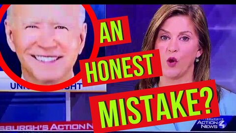 An Honest Mistake? Biden's Face Shows Up During Broadcast
