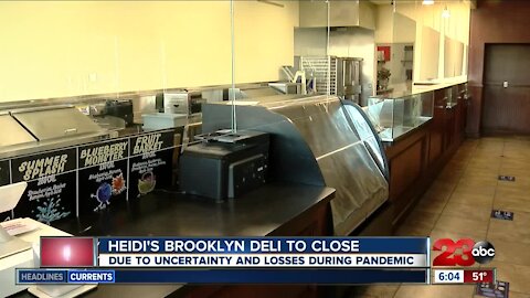 Heidi's Brooklyn Deli closing amid the pandemic