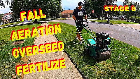 LAWN FERTILIZING PROGRAM STAGE 8 - How To Aerate, Overseed & Fertilize An Existing Lawn In The Fall