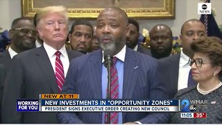 President Trump signs new Investments In "Opportunity Zones"